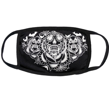 Dia De los Muertos White Face Mask - Kreepsville